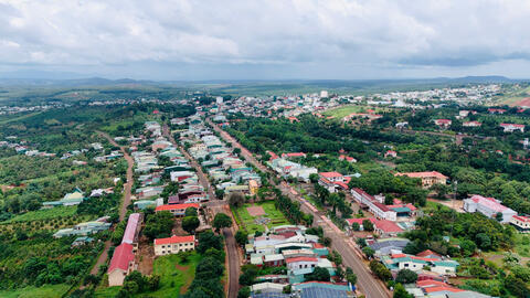 Tổng quan xã Đức Cơ từ cao nhìn xuống