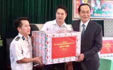 Tháng 2/2018, Chủ tịch nước Trần Đại Quang về thăm và chúc Tết tại xã biên giới Ia Dom