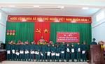 Thị trấn Chư Ty tổ chức Lễ kết nạp và công nhận dân quân tự vệ hoàn thành nhiệm vụ năm 2023