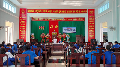 Thị trấn Chư Ty tổ chức hội nghị đối thoại giữa Chủ tịch UBND thị trấn với thanh niên năm 2023