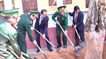 Tháng 2/2018, Chủ tịch nước Trần Đại Quang về thăm và chúc Tết tại Đồn BP CKQTLT