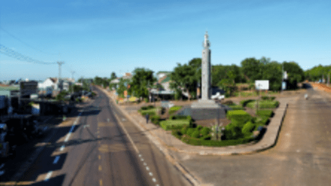 Ảnh bắt đầu vào xã Đức Cơ