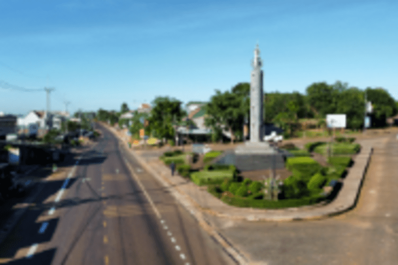 Ảnh bắt đầu vào xã Đức Cơ